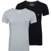 SET 2 TRICOURI ARMANI RANGE BASIC 717 (V) alb bleumarin